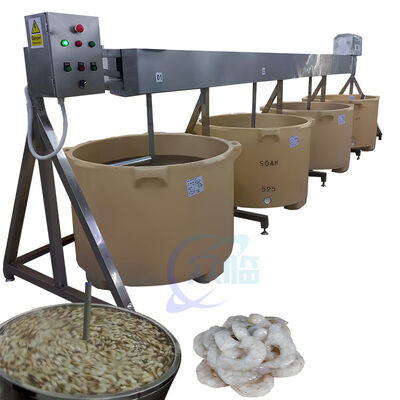 Good price Auto Shrimp Soaking Machine Blender Multi Function 1.1KW Seafood Processing Equipment online