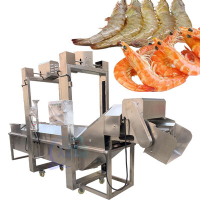 Good price 600kg/H Seafood Processing Machinery Automatic Prawn Cutter online