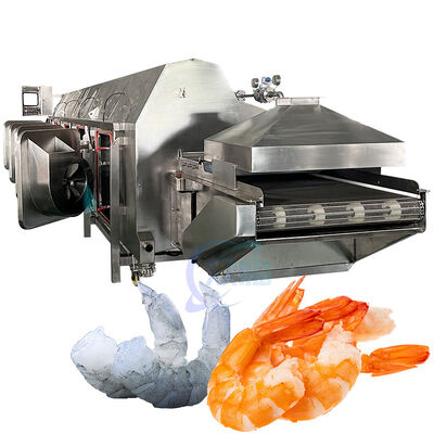 Prezzo buono 3.7KW Multiuso Macchina Cuoci Gamberi 1000KG/H Attrezzatura per la Lavorazione del Pesce In linea