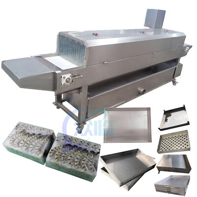 अच्छा दाम 500 किलोग्राम/घंटा स्वचालित मछली जमे हुए विभाजक 1.5KW समुद्री भोजन प्रसंस्करण उपकरण ऑनलाइन