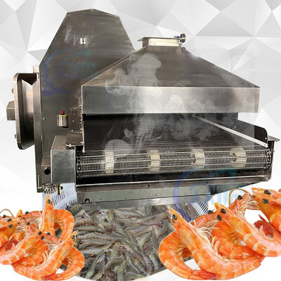 Good price Multitudinous Shrimp Processing Equipment 700KG/H Automatic Shrimp Cooker online
