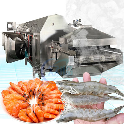 Good price 700-1000KG/H Shrimp Processing Machine 18.7KW Shrimp Cutting Machine online