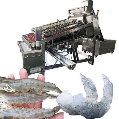 Good price 3KW Shrimp Peeling And Deveining Machine 300KG/H Automatic Prawn Peeler online