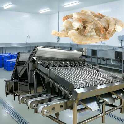 Good price 1000kg-1200kg Shrimp Grading Machine 380V Prawn Roller Grader online