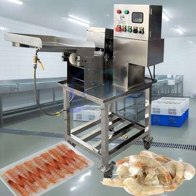 Good price 90-120Pcs/Min Shrimp Cutting Machine Customized Shrimp Deveiner Machine online
