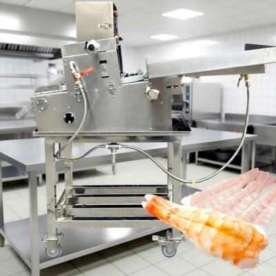 Good price 120Pcs/Min Shrimp Cutter And Deveiner 380V Shrimp Processing Equipment online