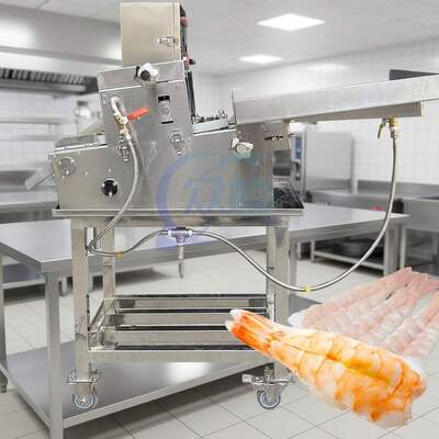 Good price Sushi EBI Cutting Machine Stainless Steel Seafood Processing Line online