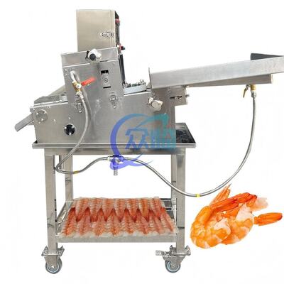 Good price Automatic Shrimp Cutting Machine High Efficiency Automatic Prawn Peeler online